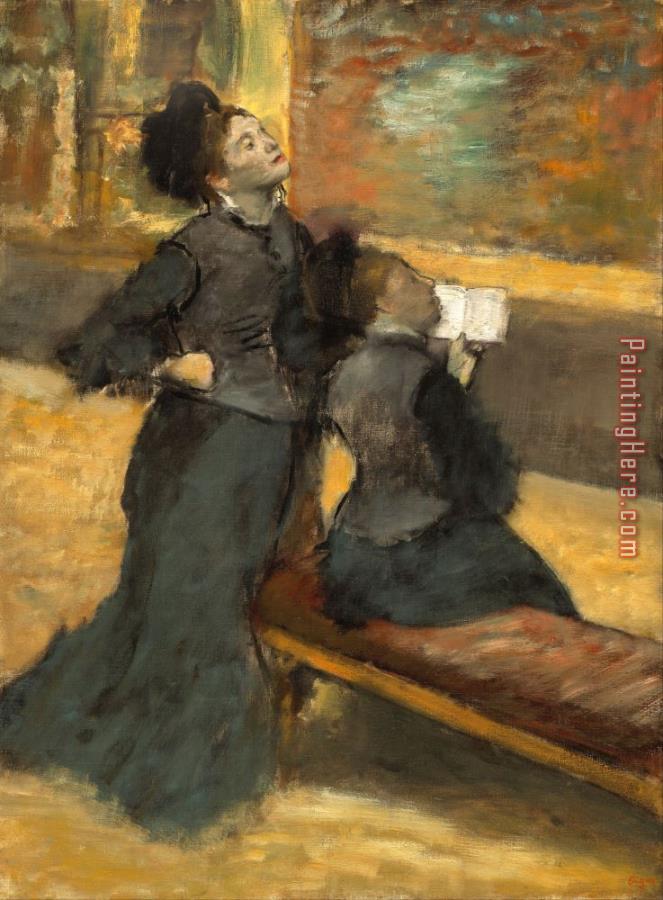 Edgar Degas Visit to a Museum